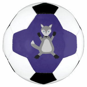 Creepy Cute Halloween Wolf Soccer Ball