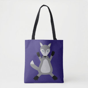 Creepy Cute Halloween Wolf Tote Bag