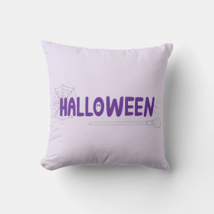 Creepy Cute Happy Halloween Calligraphy Artwork Cushion