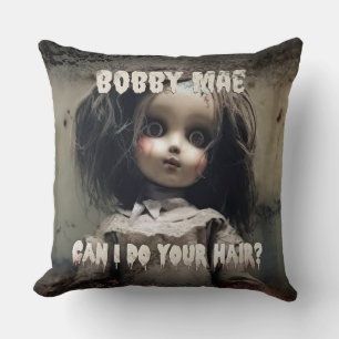 Creepy Cute Haunted Doll Cushion