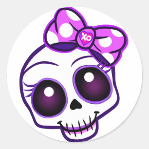 Creepy Cute Kawaii Button Pin Classic Round Sticker