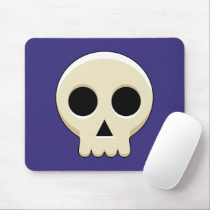 Creepy Cute Kawaii Goth Skull Mouse Pad
