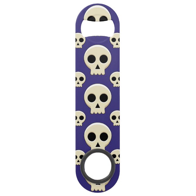 Creepy Cute Kawaii Goth Skull Pattern (Front)