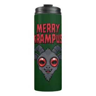 Creepy Cute Merry Krampus Thermal Tumbler