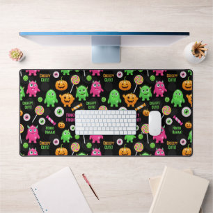 "Creepy Cute" Monsters and Halloween Fun Seamless Desk Mat