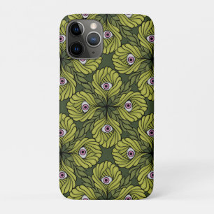 Creepy Cute Plant Spring Green Fantasy Art Pattern iPhone 11 Pro Case