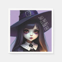 Creepy Cute, Purple Witch Birthday, Gothic Theme