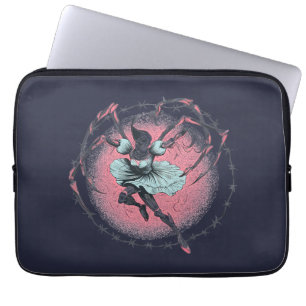Creepy Cute Skeleton Ballerina Laptop Sleeve