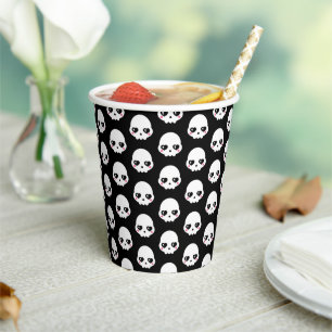 Creepy Cute Skulls  Paper Cups