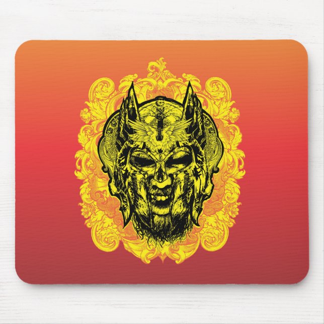 Creepy Devilish Figure Mouse Pad (Front)
