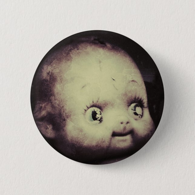 Creepy Doll 6 Cm Round Badge (Front)