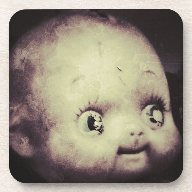 Creepy Doll Coaster (Front)