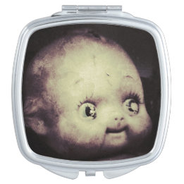 Creepy Doll Compact Mirror
