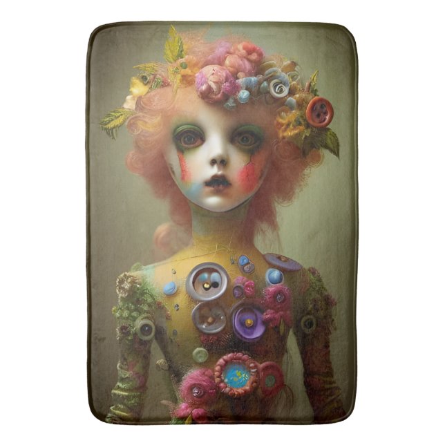 Creepy Doll - Enigmatic Doll Chronicles Bath Mat (Front Vertical)