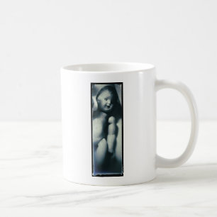 Creepy Doll in Black and White Coffee Mug