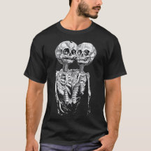 Creepy Double Skeleton Tee Shirt