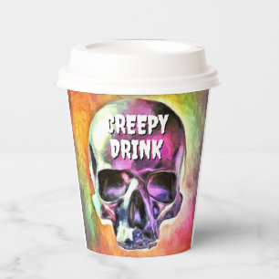 Creepy drink. Paper cup