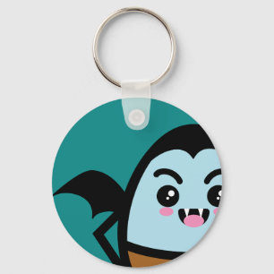 Creepy Egg Dracula - Halloween Key Ring