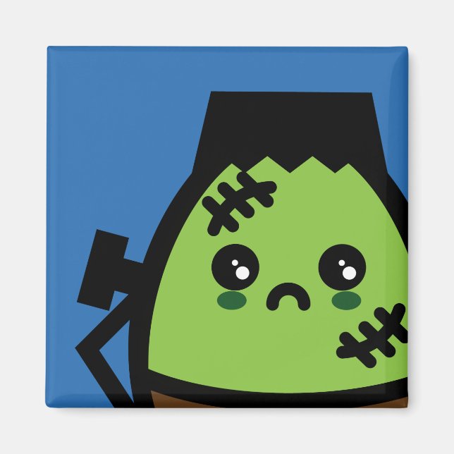 Creepy Egg Frankenstein - Halloween Magnet (Front)