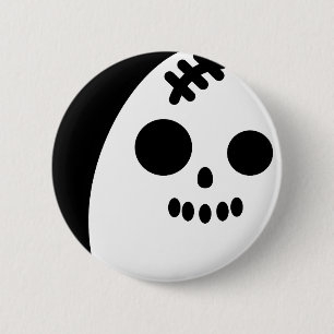 Creepy Egg Skull- Halloween 6 Cm Round Badge