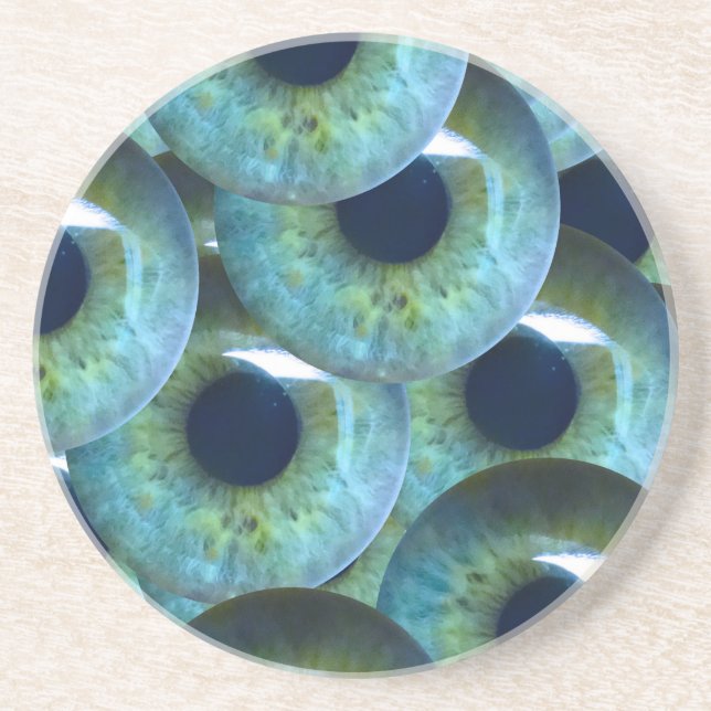 creepy eyeballs coaster (Front)
