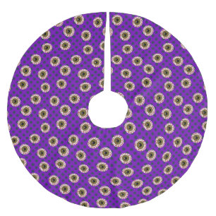 Creepy Eyeballs Halloween Tree Skirt Decor