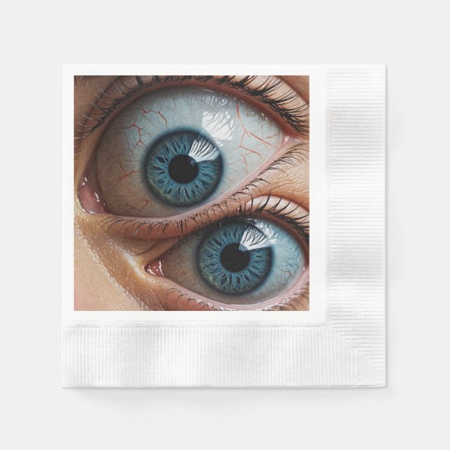 Creepy eyeballs  napkin (Front)