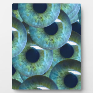 creepy eyeballs plaque