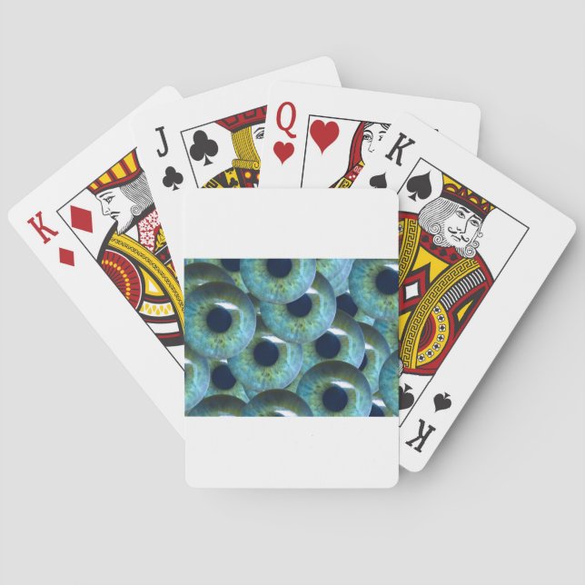 creepy eyeballs playing cards (Back)