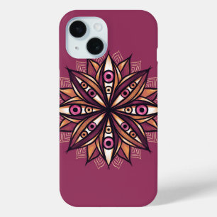 Creepy Eyes Psychedelic Flower Trippy Art iPhone 15 Case