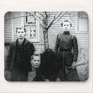 Creepy Family Portrait, Headless Mouse Pad