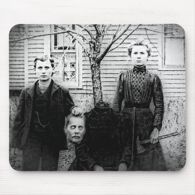 Creepy Family Portrait, Headless Mouse Pad (Front)