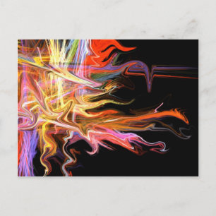 creepy fire icicle abstract cosmic illustration ar postcard