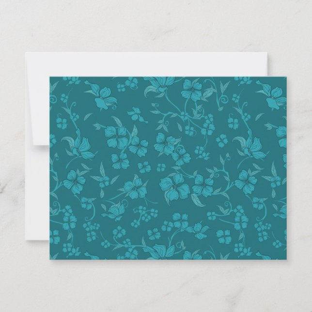 Creepy Flowers Pattern 2 Card (Front)