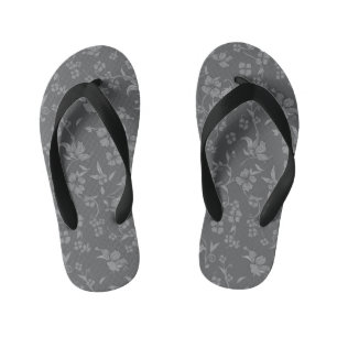 Creepy Flowers Pattern 3 Kid's Thongs