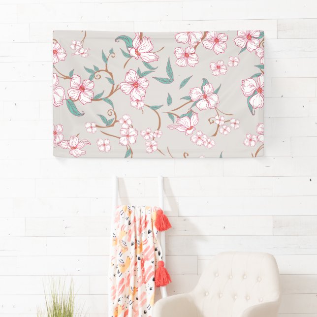 Creepy Flowers Pattern 6 Banner (Insitu)