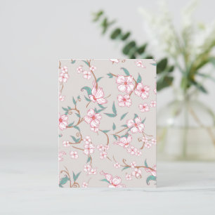 Creepy Flowers Pattern 6 Postcard