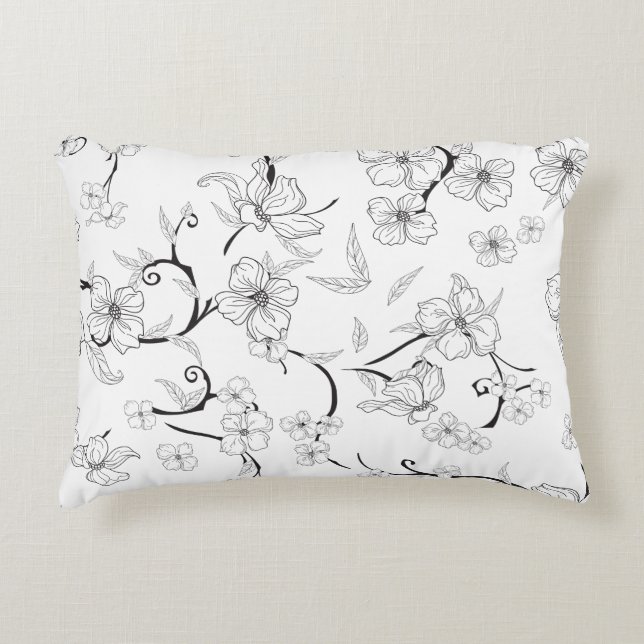 Creepy Flowers Pattern 7 Decorative Cushion (Front)