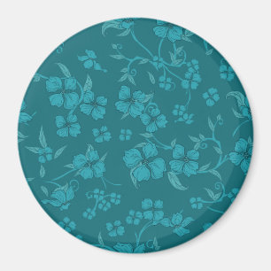 Creepy Flowers Pattern 9 Magnet