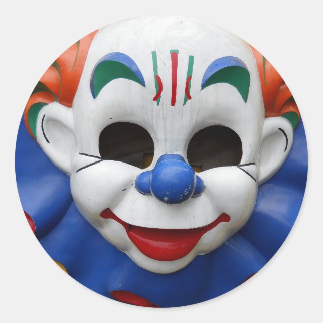 Creepy Funhouse Killer Clown Stickers (Front)
