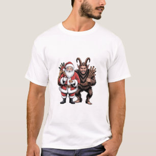 Creepy Funny Horror Santa Claus Krampus Christmas  T-Shirt