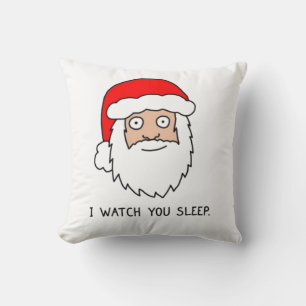 Creepy funny Santa Cushion