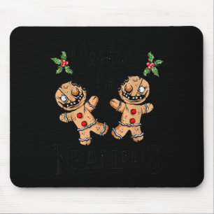 Creepy Gingerbread Cookies For Krampus Xmas Goth H Mouse Pad