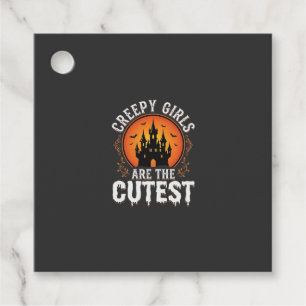 Creepy Girls Are The Cutest Gothic Halloween Desig Favour Tags