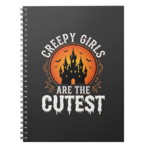 Creepy Girls Are The Cutest Gothic Halloween Desig Notebook