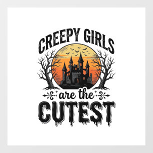 Creepy Girls Are The Cutest Halloween Vector Desig