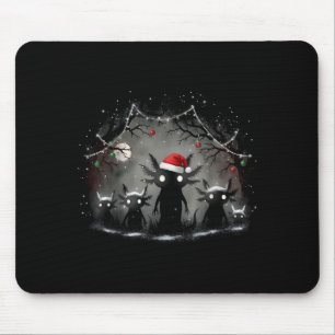 Creepy Gothic Christmas Axolotl Aesthetic Horror N Mouse Pad