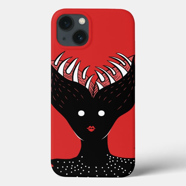 Creepy gothic demon girl horror Case-Mate iPhone case (Back)