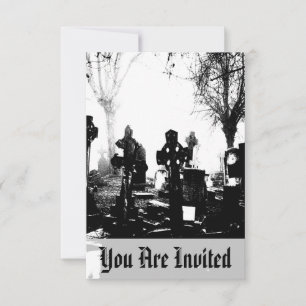 Creepy Gothic Graveyard Invitation
