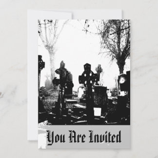 Creepy Gothic Graveyard Invitation
